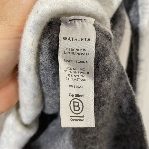 Athleta Transit Colorblock Turtleneck Merino Wool Small - Picture 5 of 7